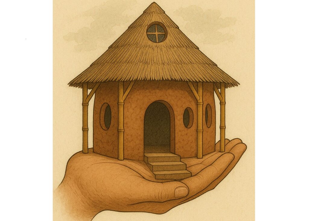 eco friendly accommodation - illustration